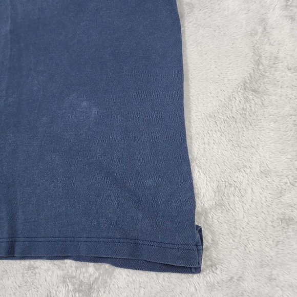 VINTAGE Harley-Davidson Polo Shirt Mens Large Blue Red Biker Made in USA 90s - Picture 6 of 14